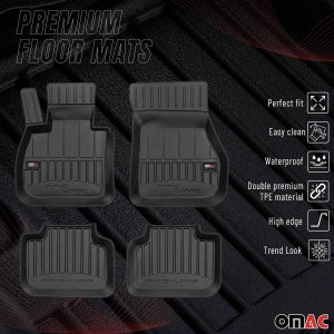 BMW X2 Floor Mat - Omac - Premium TPE - Black - '18-'23